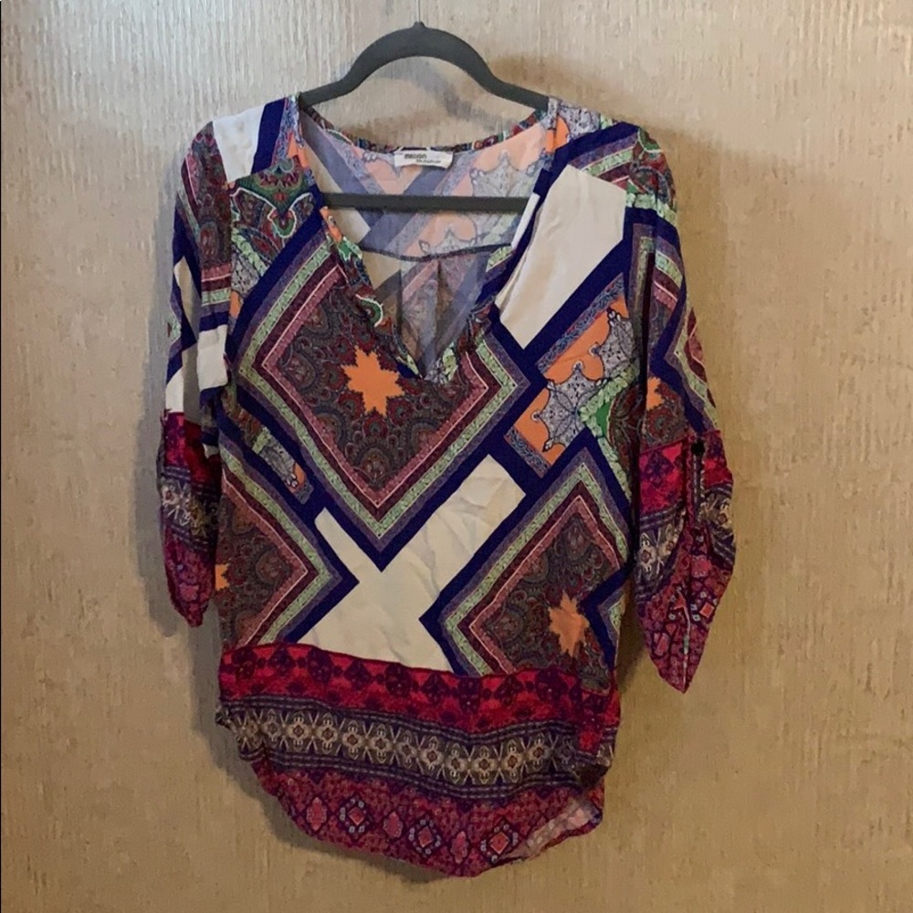 Multi colored tunic